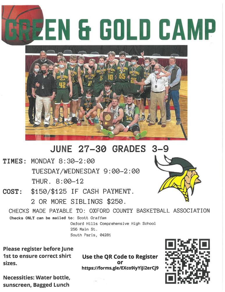 Green & Gold Basketball Camp
