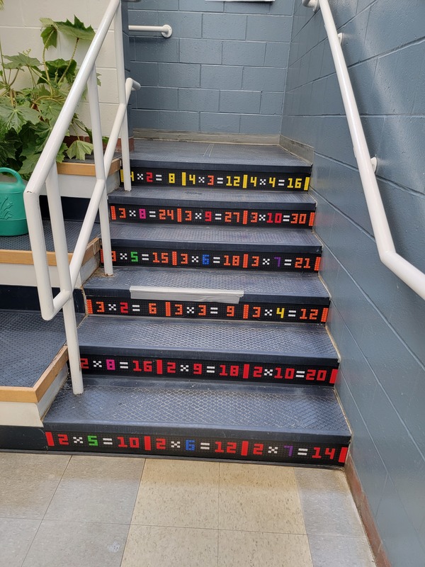 Multiplication Facts on the Stairs!